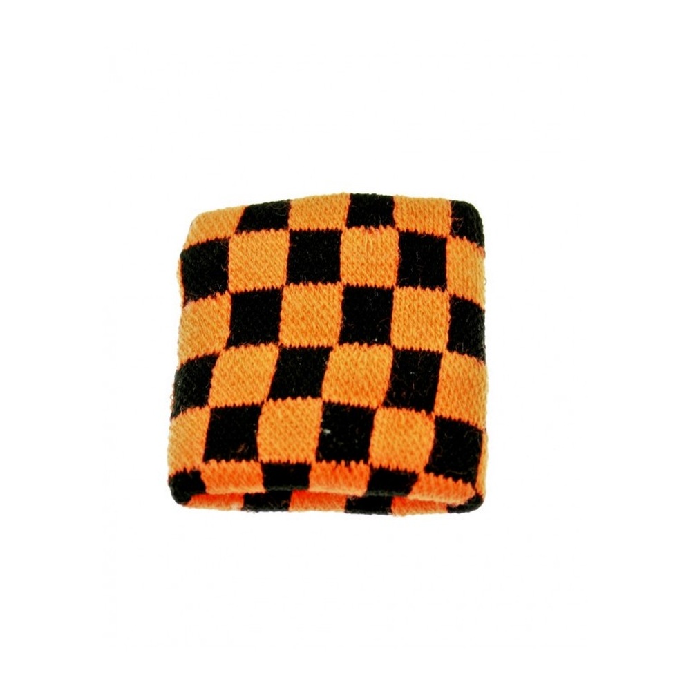 Zac's Alter Ego - Checkered Neon Sweatband - Orange/Black